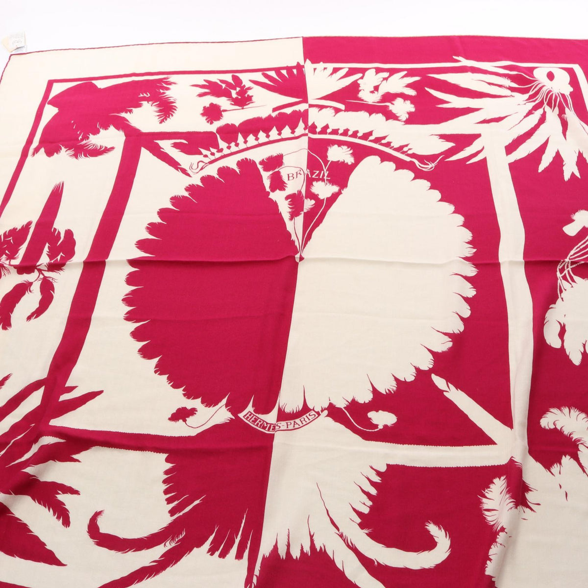 Hermès Brazil Tattoo · Silk Cashmere Shawl