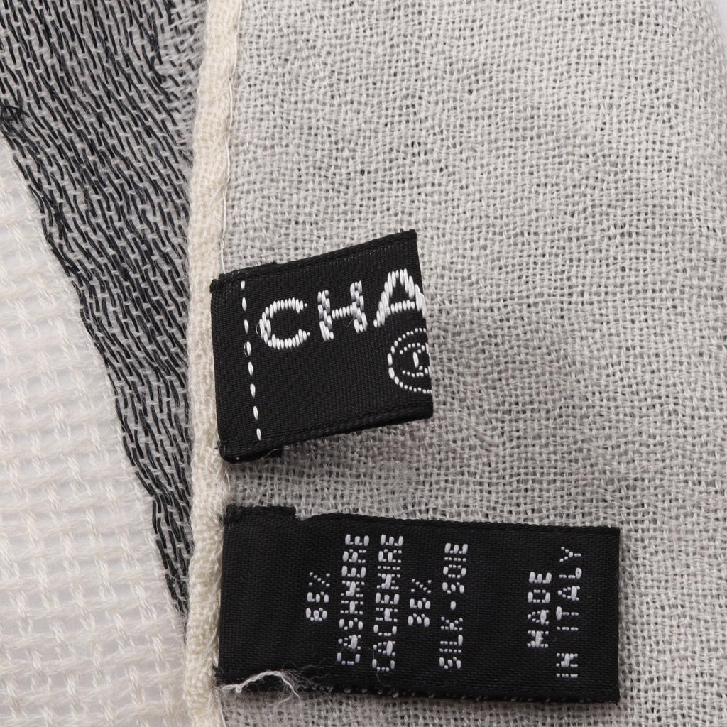 Chanel COCO Mark Stole · Silk Cashmere