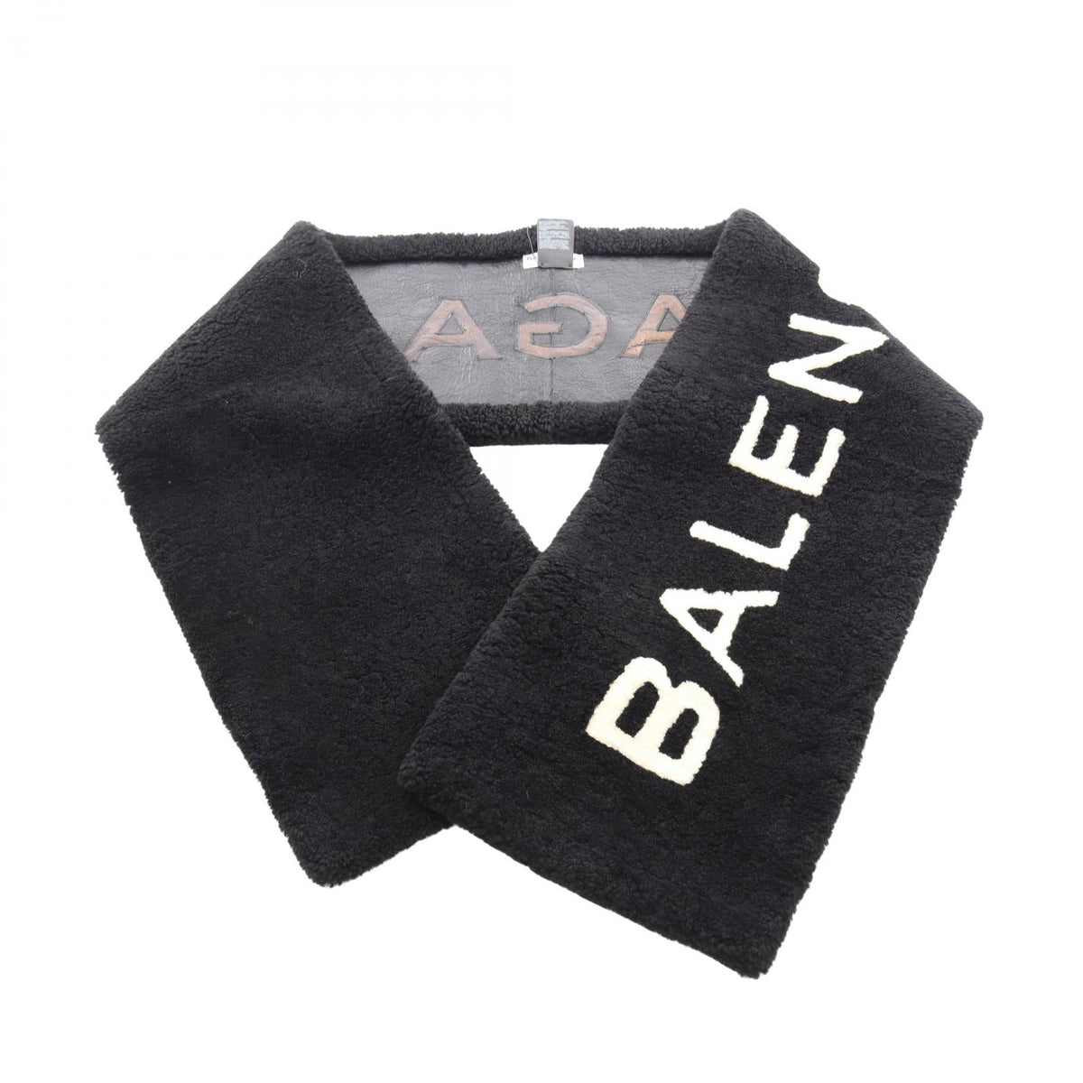 Balenciaga Logo Mouton Scarf