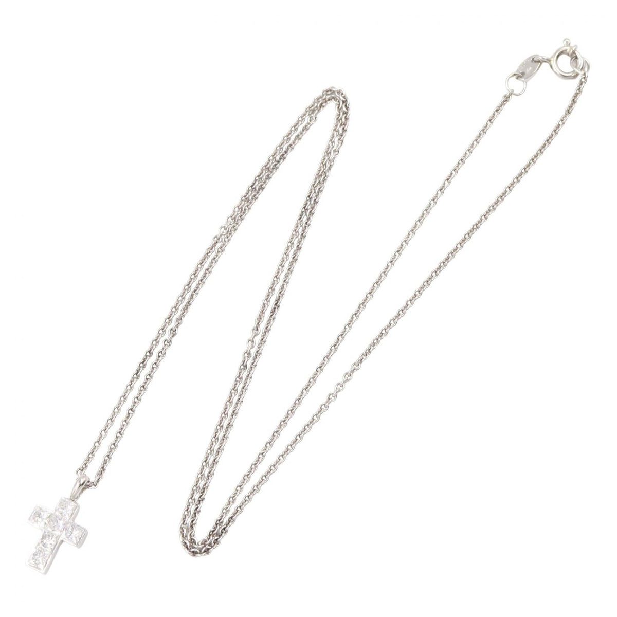Cartier Cross · Platinum · Diamond Necklace