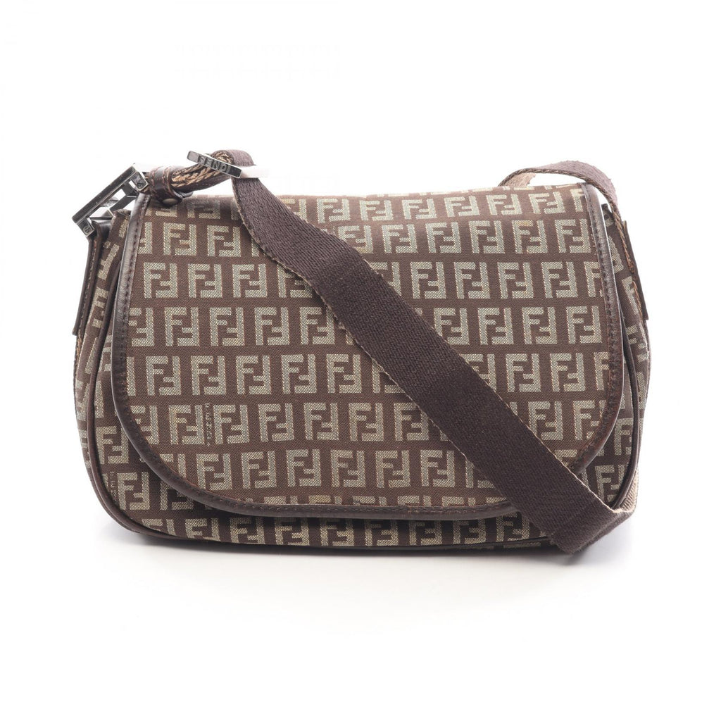 FENDI Zucchino · Canvas Shoulder Bag