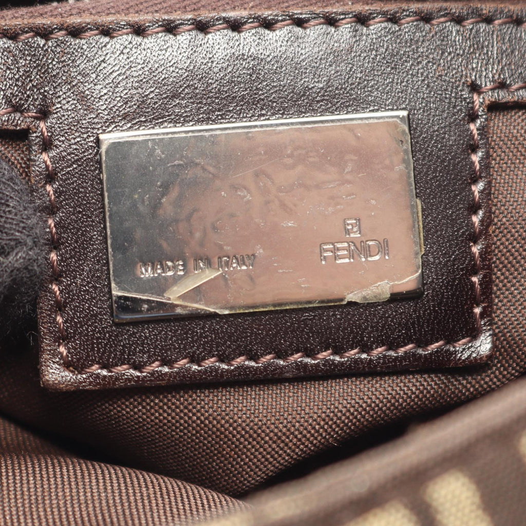 FENDI Zucchino · Canvas Shoulder Bag