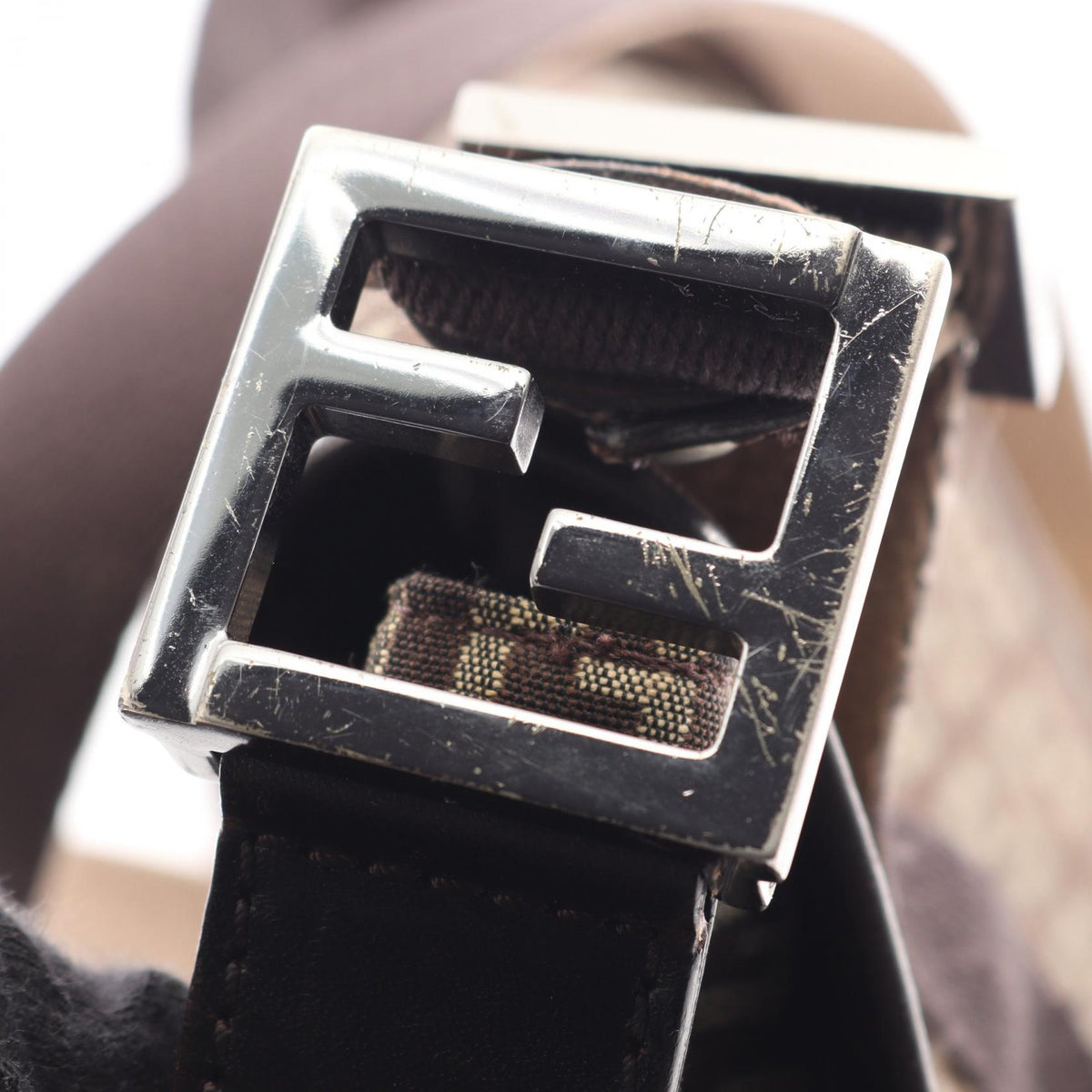 FENDI Zucchino · Canvas Shoulder Bag