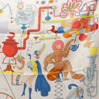 Hermès Carré 90 · Tea for Two · Silk