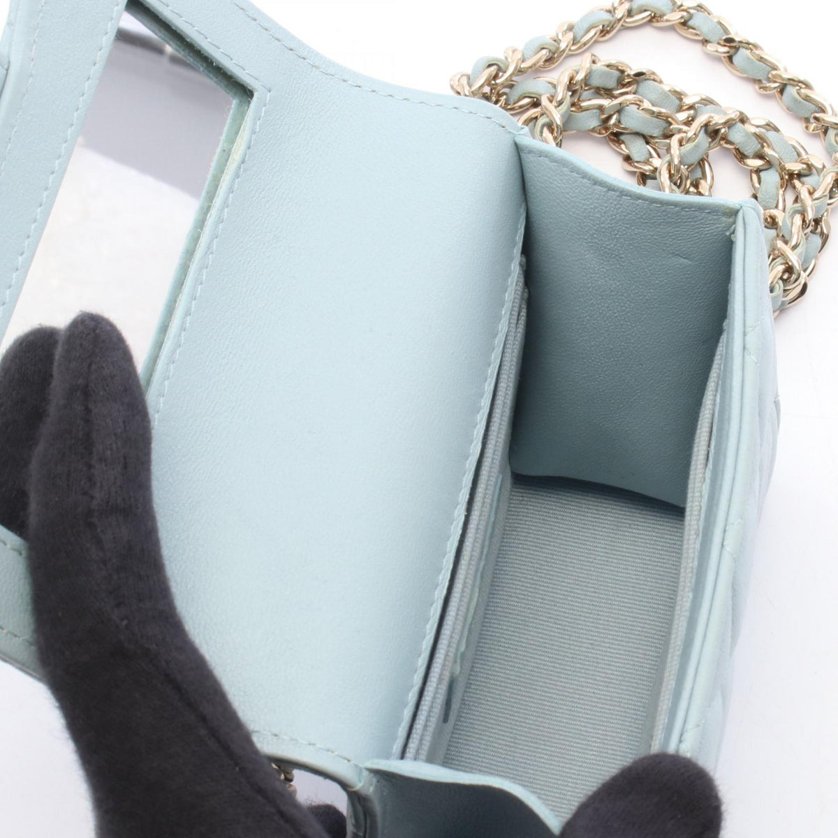Chanel Mini Matelassé · Chain Clutch