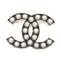 CHANEL · COCO Mark Pearl Brooch