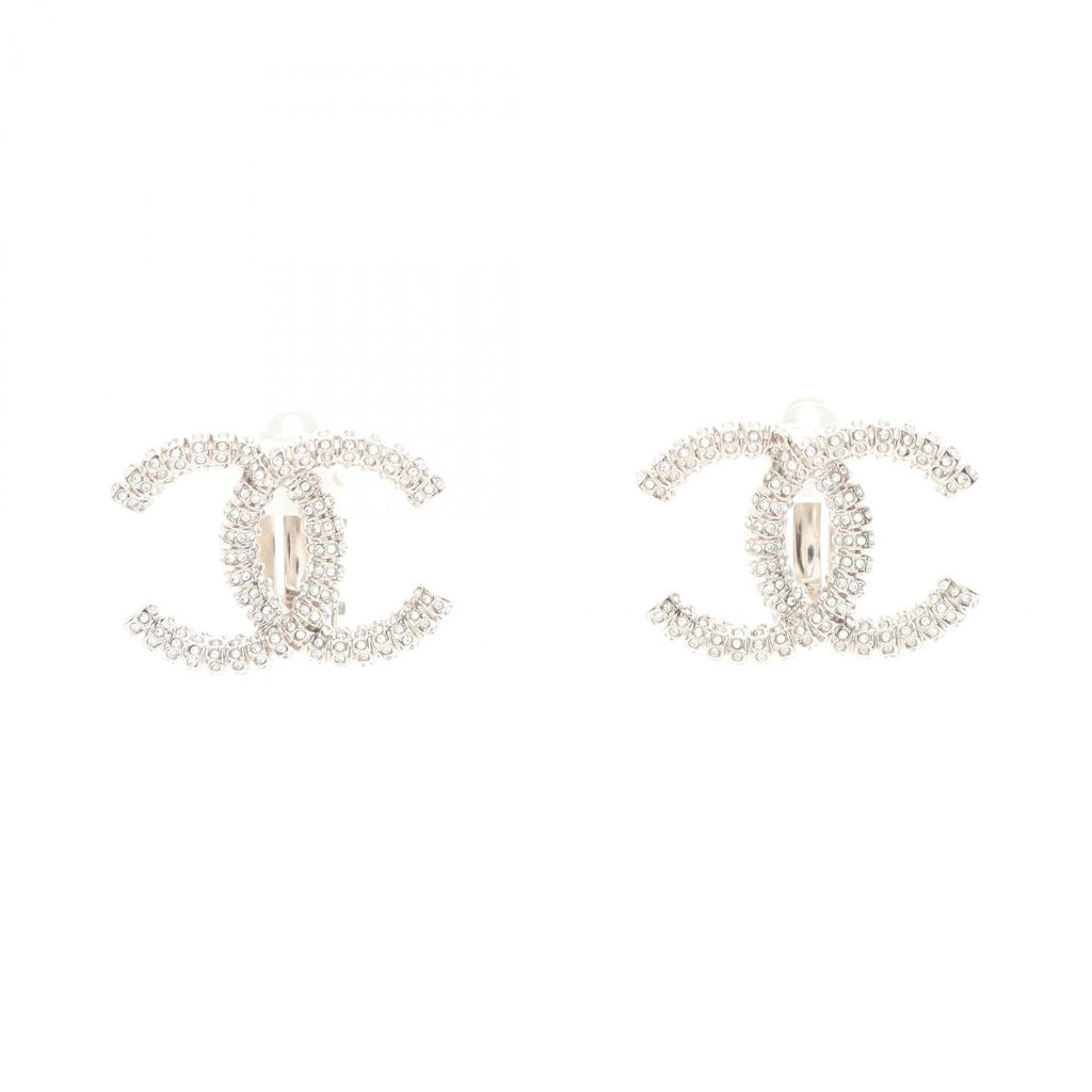 CHANEL CC Earrings · Rhinestone
