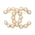 CHANEL · Pearl & Gold Plated Brooch
