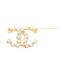 CHANEL · Pearl & Gold Plated Brooch