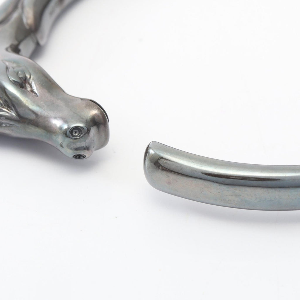HERMÈS Cheval · Horse Bangle · Steel
