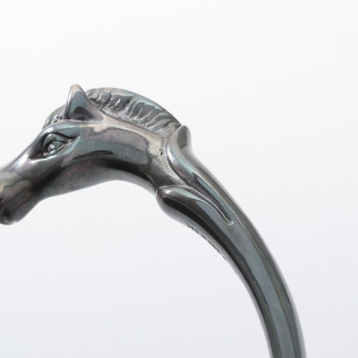 HERMÈS Cheval · Horse Bangle · Steel