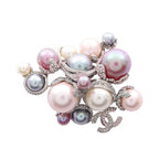 Chanel CC Brooch · Pearl & Rhinestone