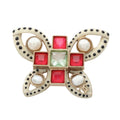 Chanel Butterfly Brooch · Pearl · Rhinestone