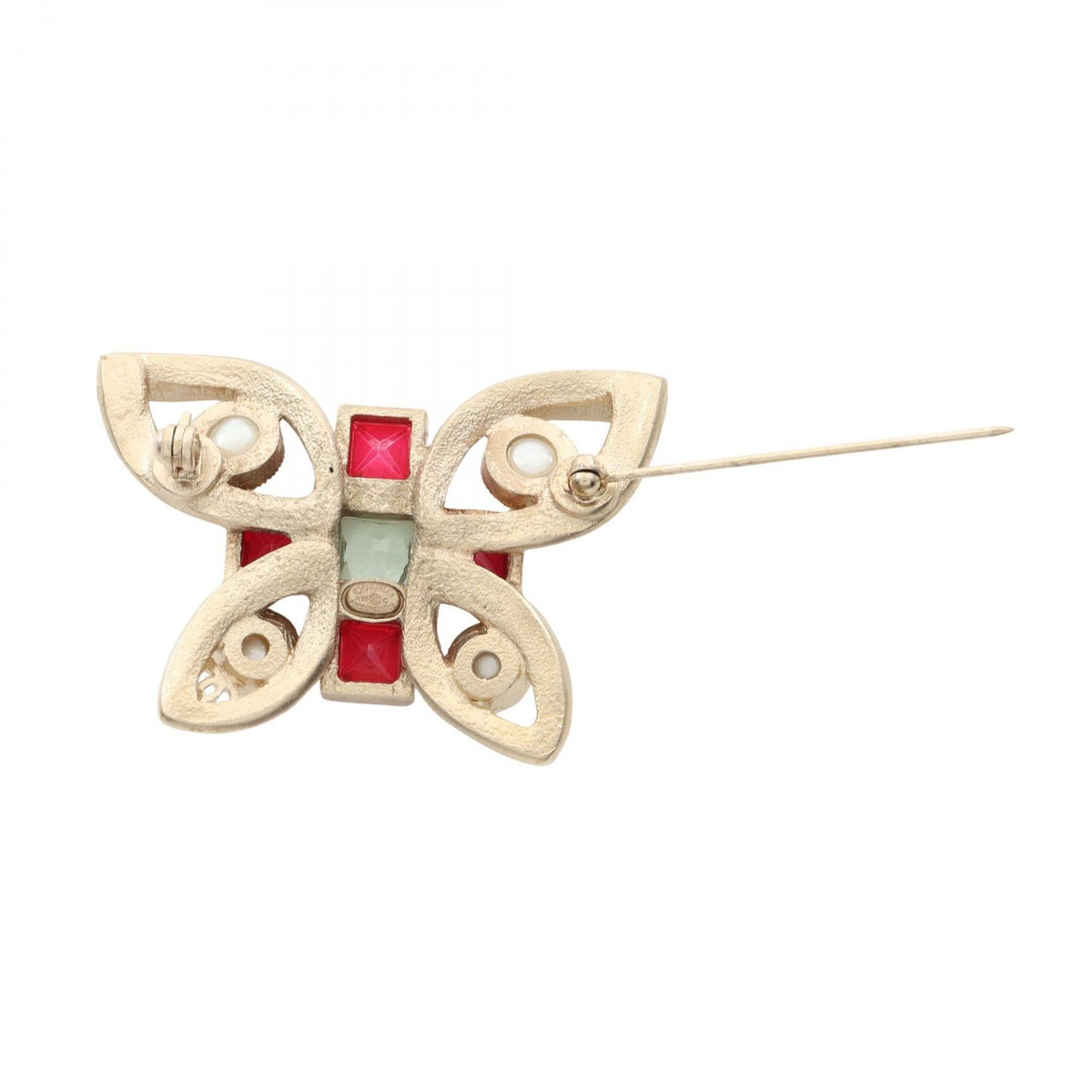 Chanel Butterfly Brooch · Pearl · Rhinestone