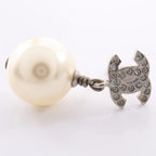 Chanel COCO Mark · Pearl & Rhinestone Earrings