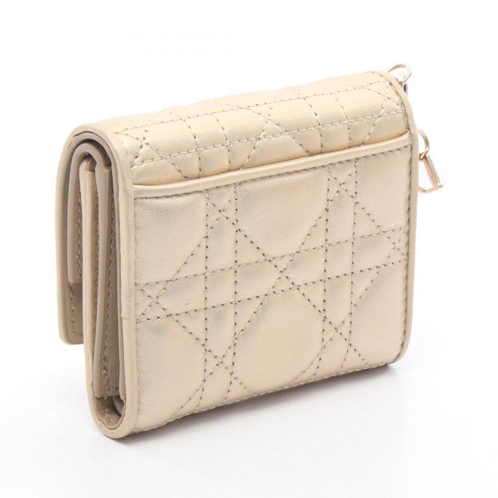 Dior Lady Dior · Cannage Lambskin · Tri-fold