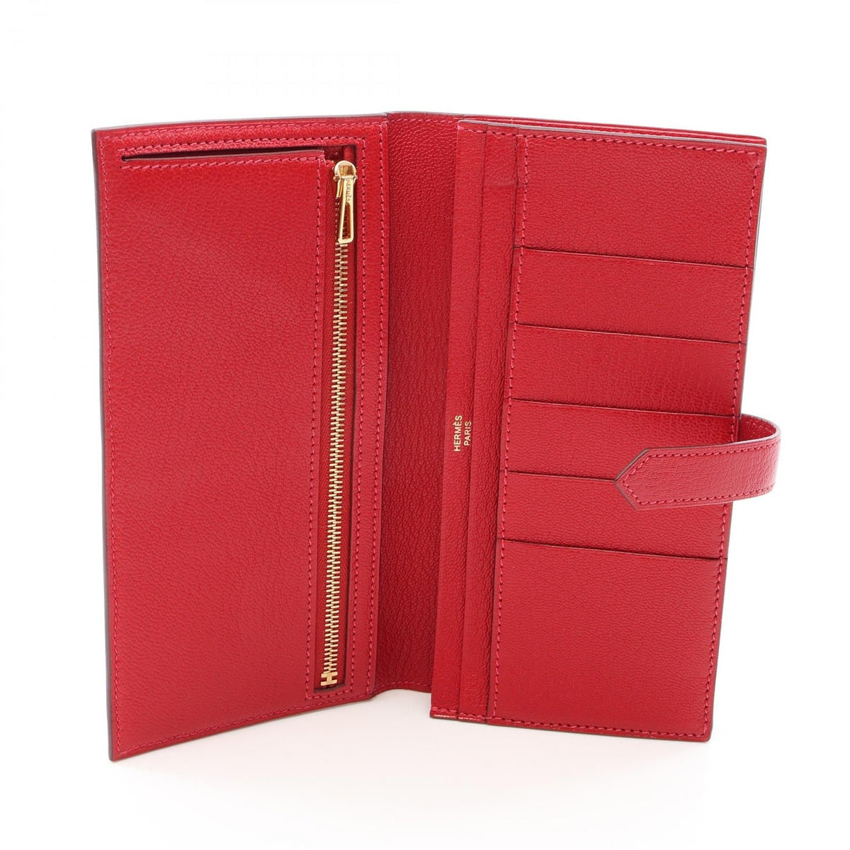 Hermès Bearn Soufflet · Chèvre · Gold Hardware