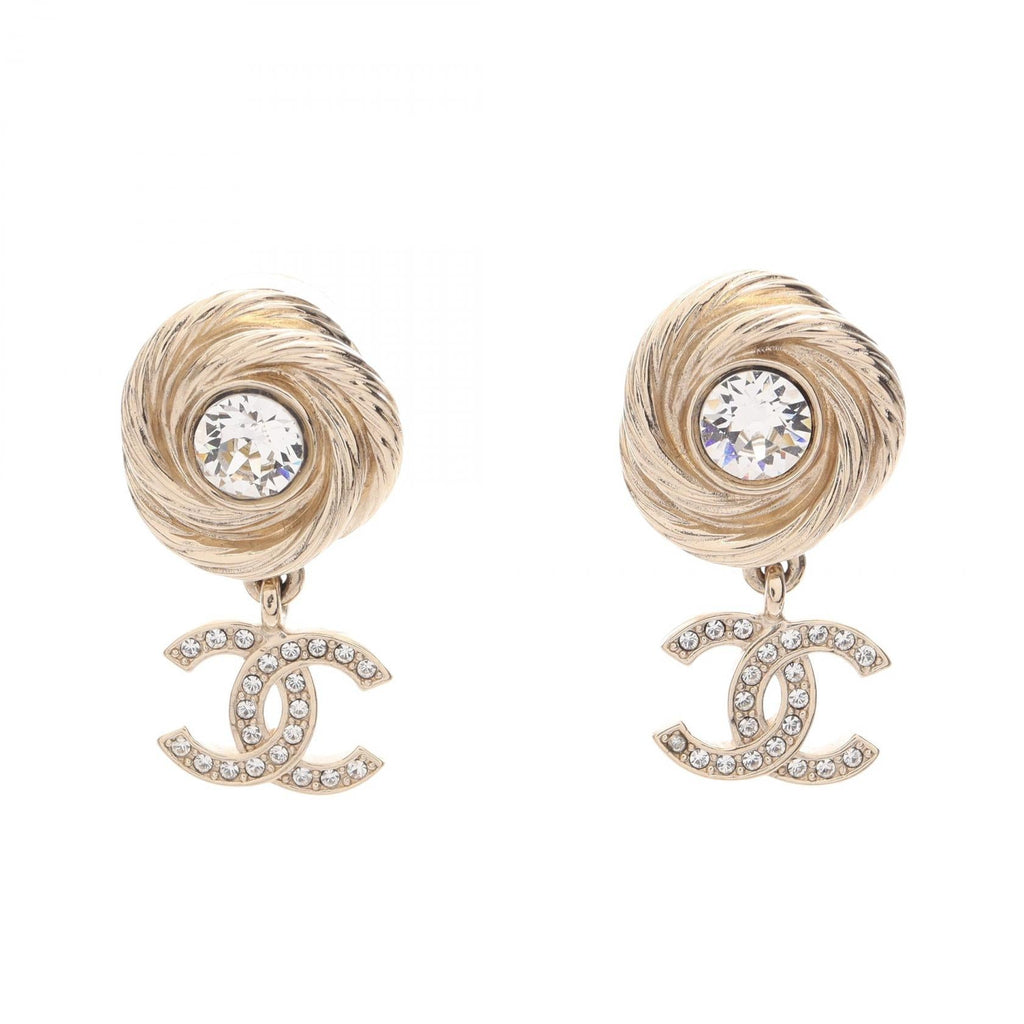 Chanel COCO Mark · Crystal Earrings