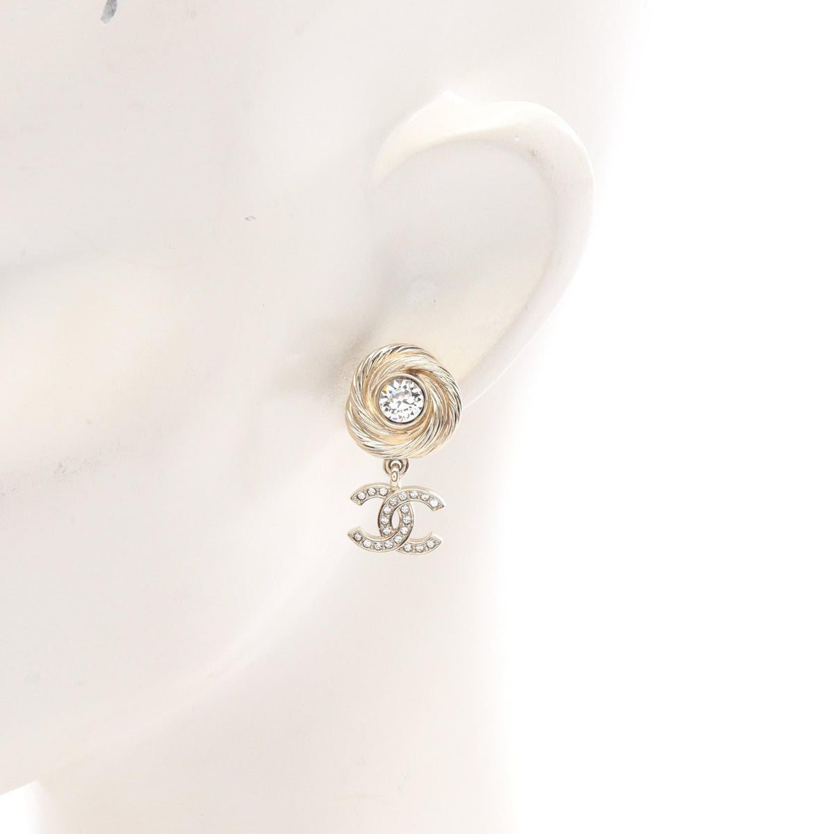 Chanel COCO Mark · Crystal Earrings