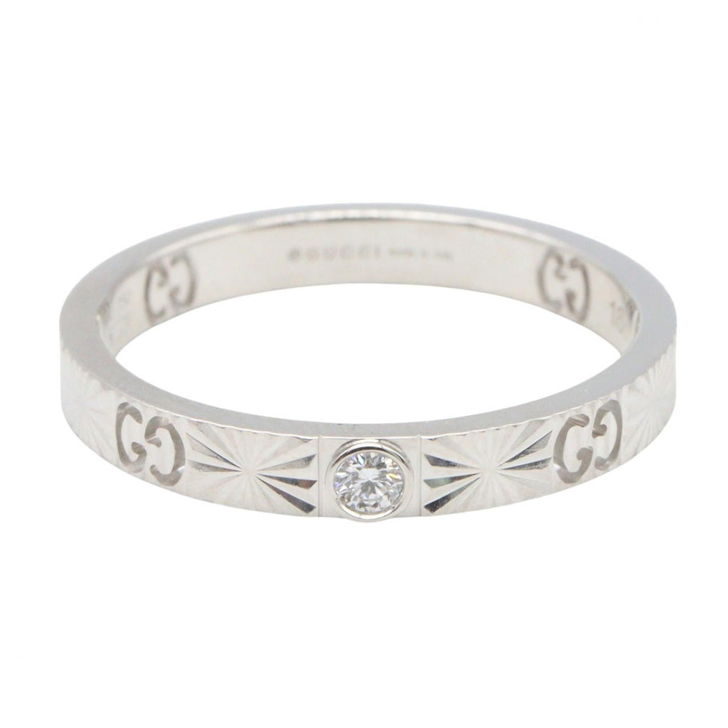 Gucci Icon Heart · Diamond · 18K White Gold