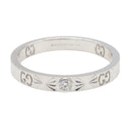 Gucci Icon Heart · Diamond · 18K White Gold