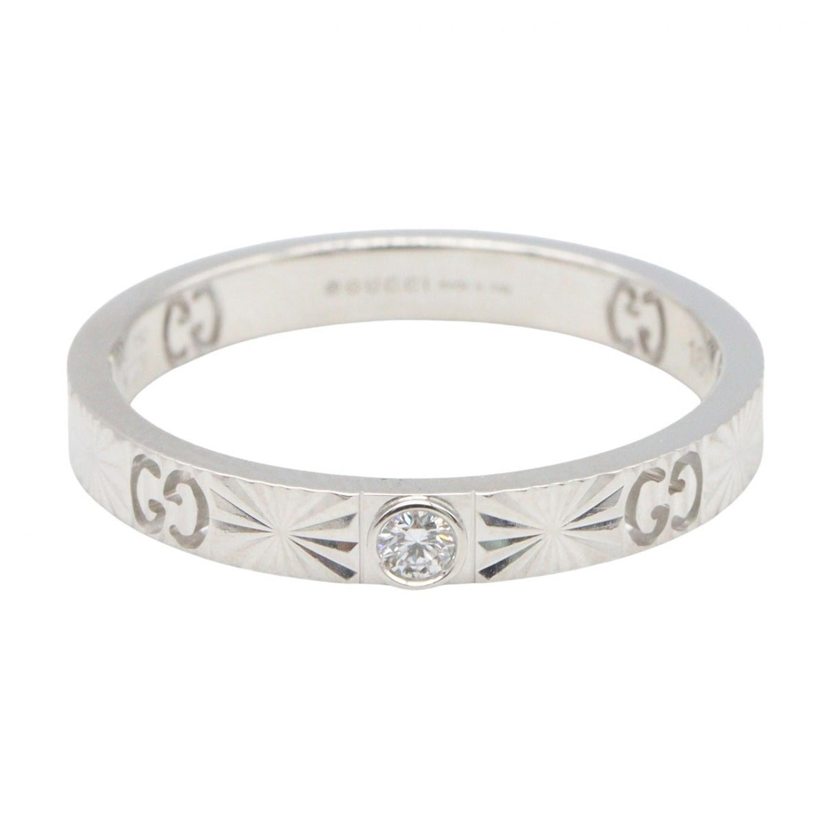 Gucci Icon Heart · Diamond · 18K White Gold