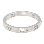 Gucci Icon Heart · Diamond · 18K White Gold