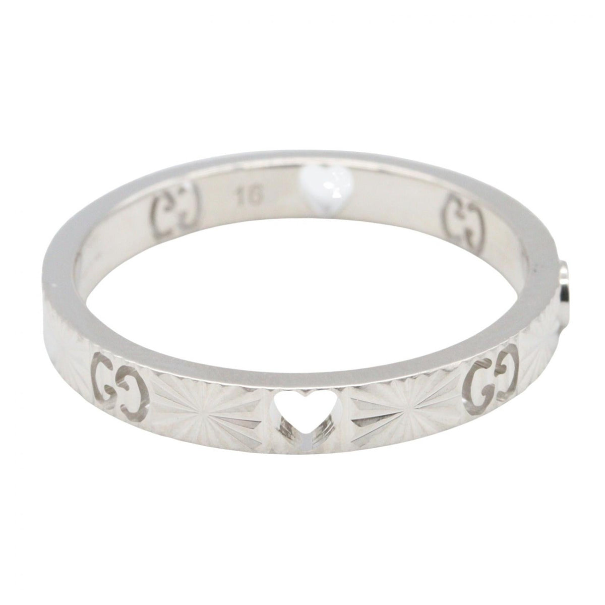 Gucci Icon Heart · Diamond · 18K White Gold