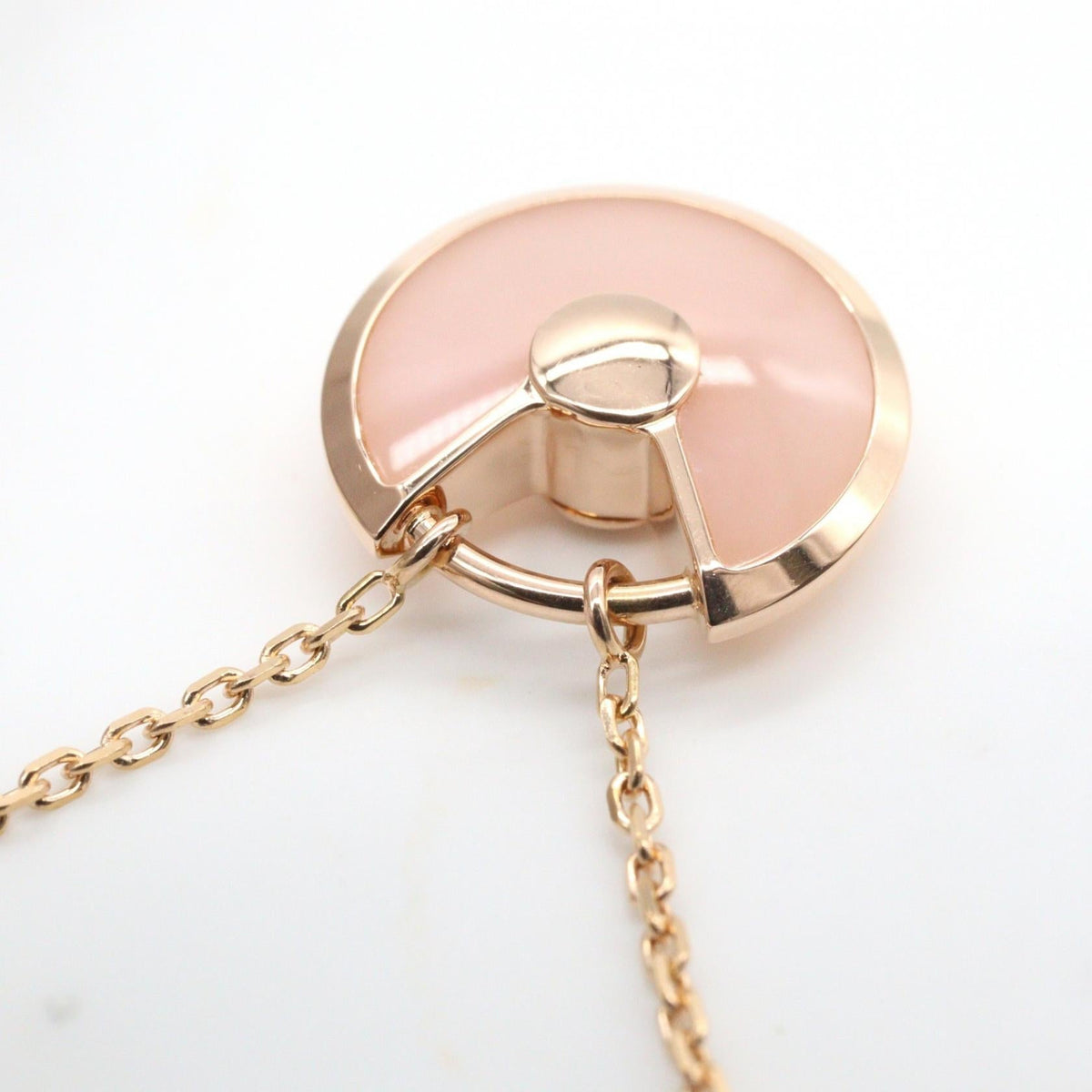Cartier Amulette · Rose Gold · Pink Opal