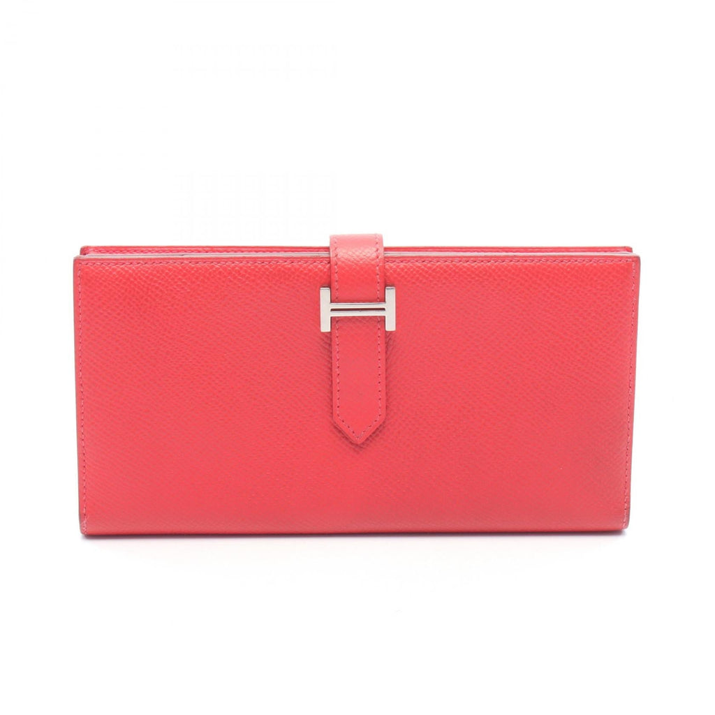 Hermès Bearn Soufflet · Epsom · Bougainvillier