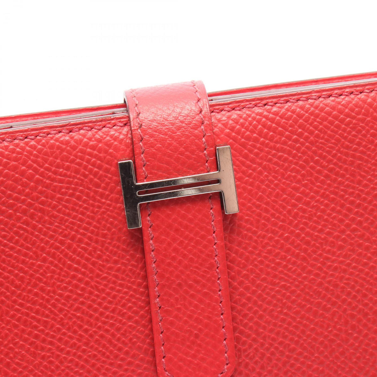 Hermès Bearn Soufflet · Epsom · Bougainvillier