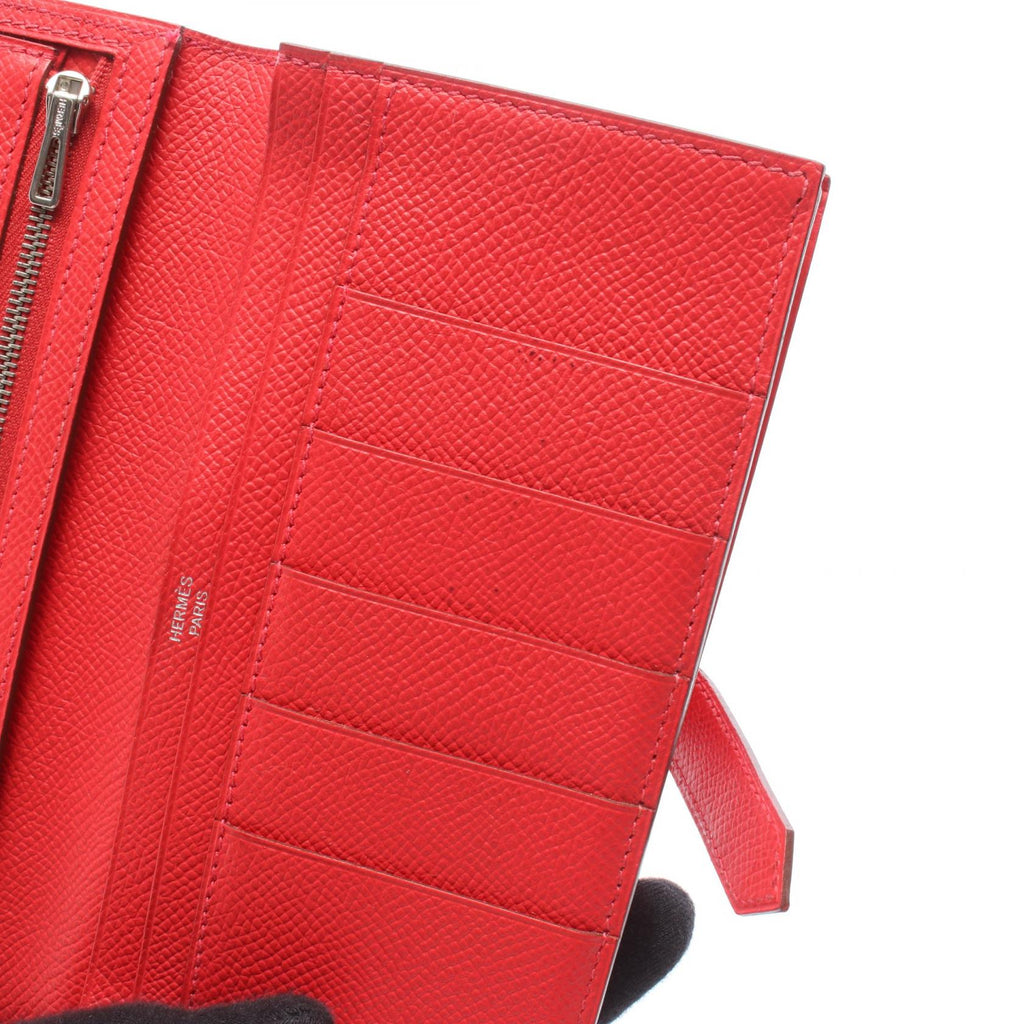 Hermès Bearn Soufflet · Epsom · Bougainvillier