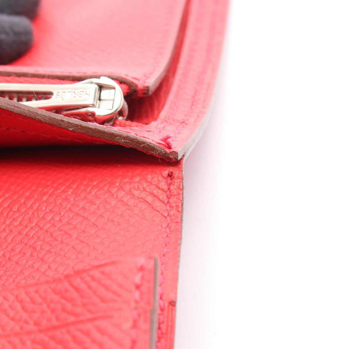 Hermès Bearn Soufflet · Epsom · Bougainvillier