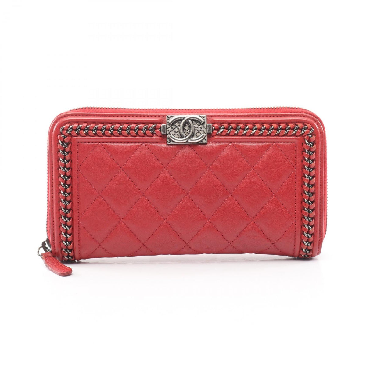 Chanel Boy · Antique Silver Hardware · Leather