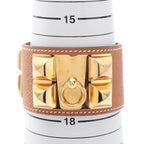 Hermès Collier de Chien · Gold Plated Epsom