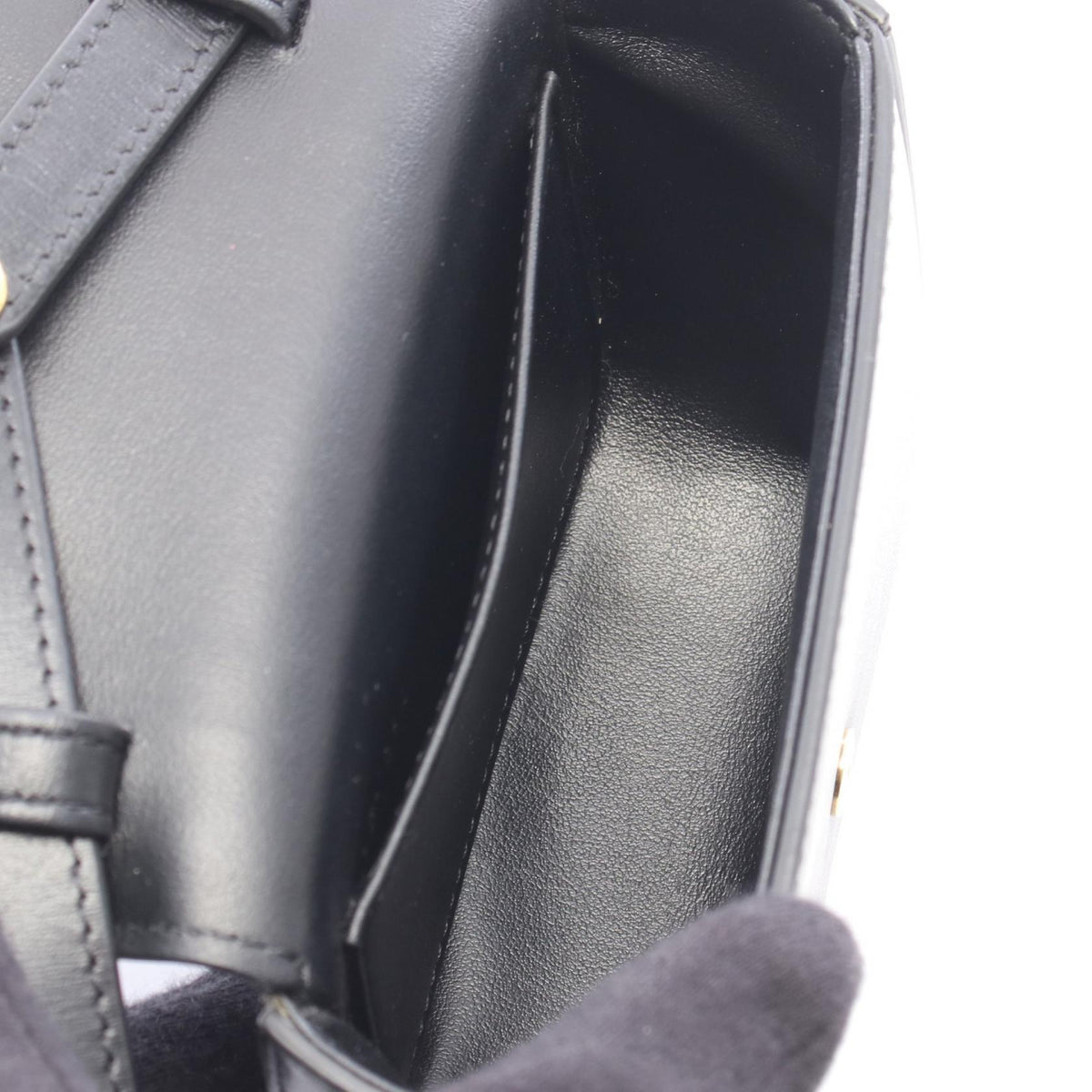 CELINE Mini Claude · Leather Shoulder Bag