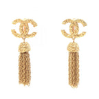 Chanel CC Fringe Swing Earrings