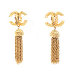 Chanel CC Fringe Swing Earrings