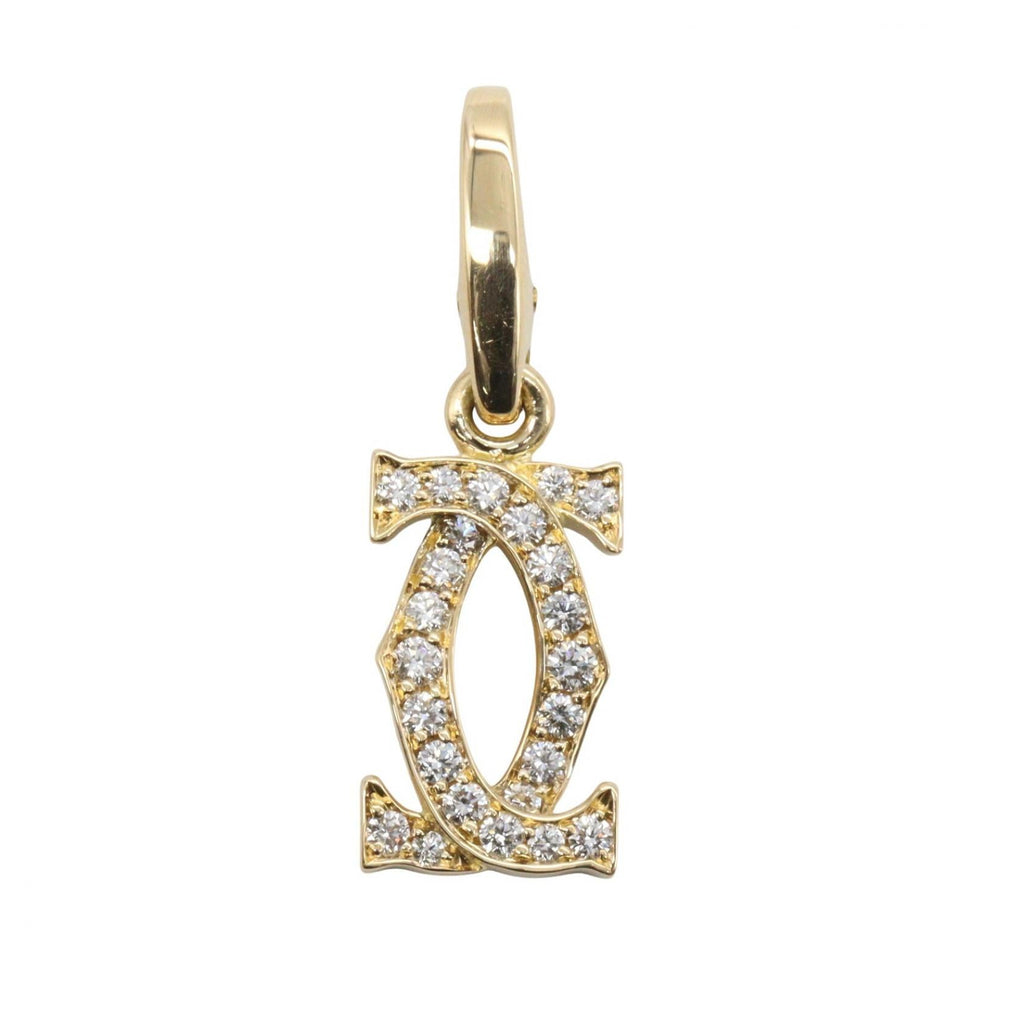 Cartier 2C Charm · 18K Yellow Gold · Diamond