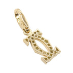 Cartier 2C Charm · 18K Yellow Gold · Diamond
