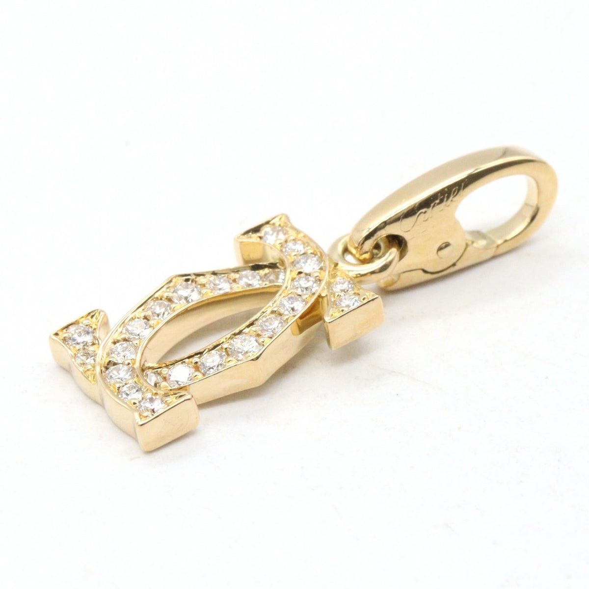 Cartier 2C Charm · 18K Yellow Gold · Diamond