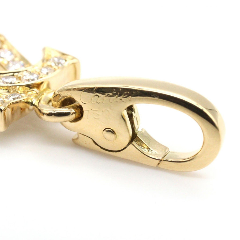 Cartier 2C Charm · 18K Yellow Gold · Diamond