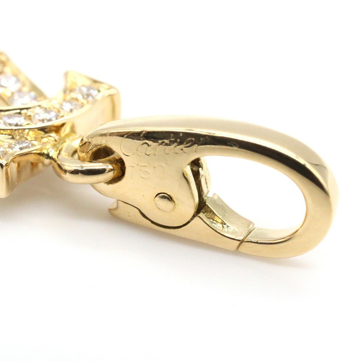 Cartier 2C Charm · 18K Yellow Gold · Diamond