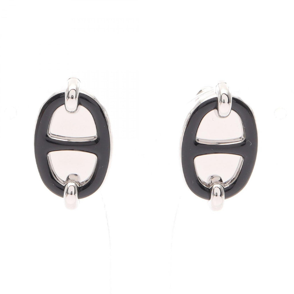 Hermès Mini Maillon Earrings · Steel