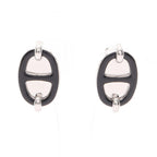 Hermès Mini Maillon Earrings · Steel