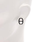 Hermès Mini Maillon Earrings · Steel