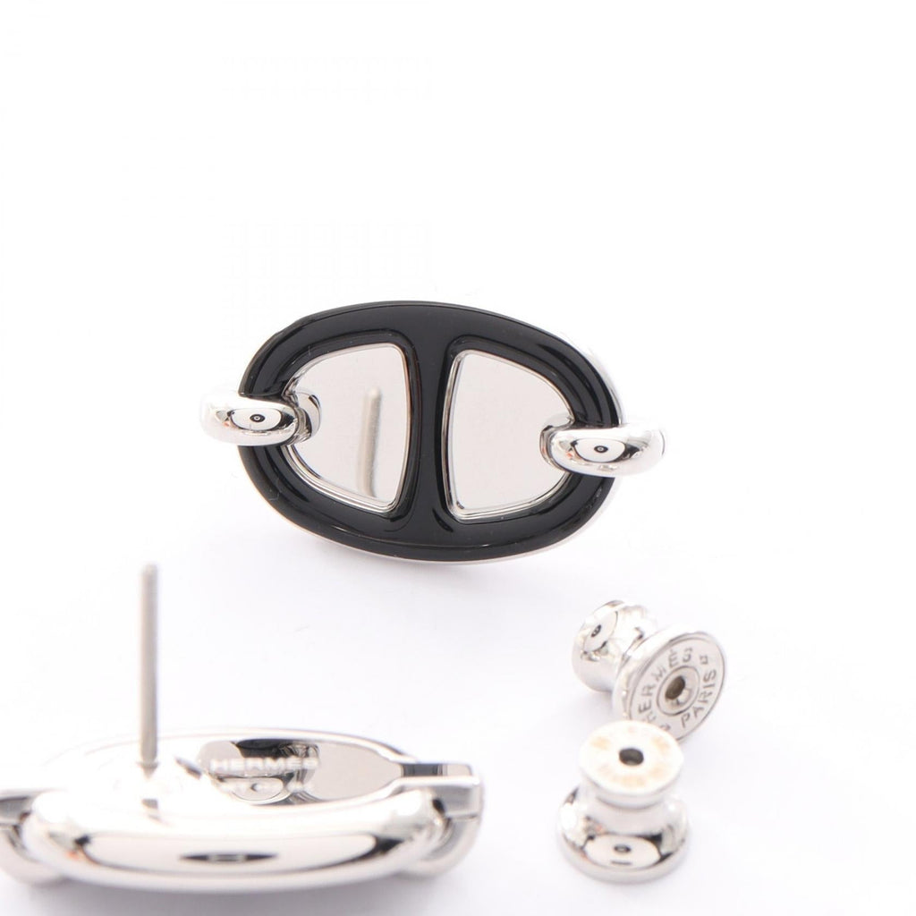 Hermès Mini Maillon Earrings · Steel