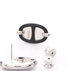 Hermès Mini Maillon Earrings · Steel