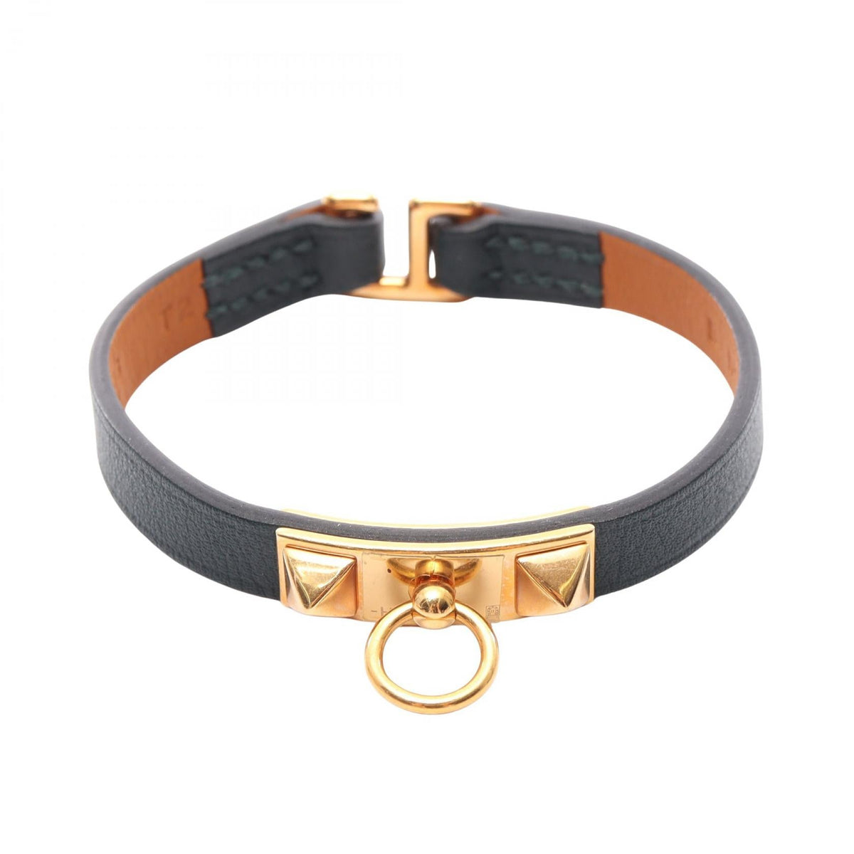 Hermès Micro Rival · Leather Bracelet