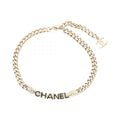 CHANEL COCO Logo Choker · Gold Plated